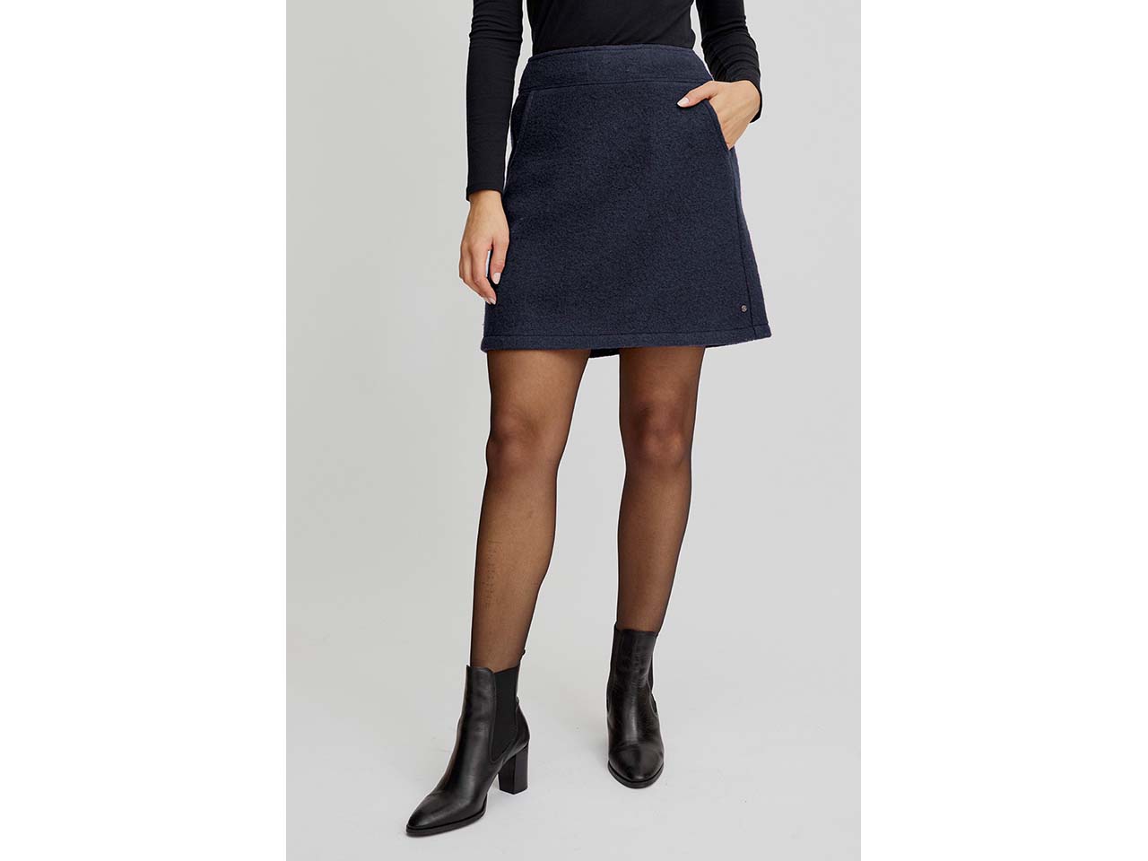 tranquillo Damen-Mini-Rock mit Seitentaschen, night, Gr. S