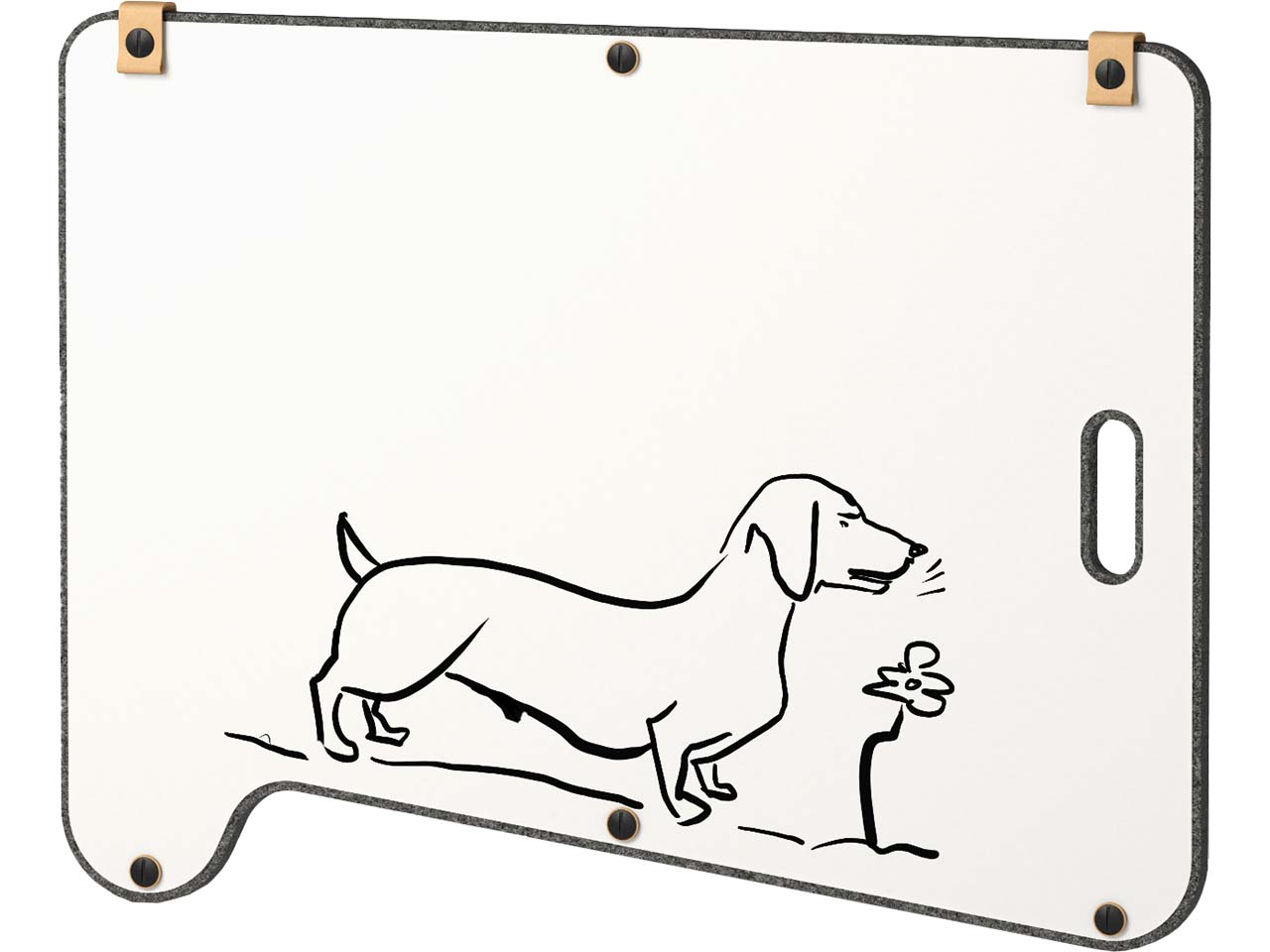 imsinne Whiteboard "Halbeshemd" 78 x 58 x 3 cm