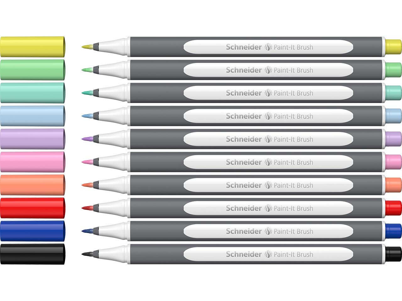 Schneider 10er Set Brushpen "Paint-It" farbig sortiert