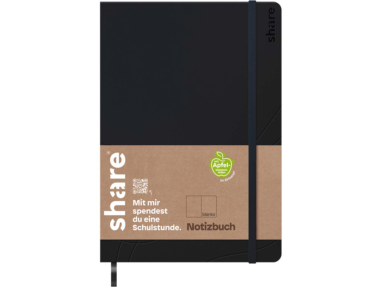 share Notizbuch DIN A5 blanko, dunkelblau