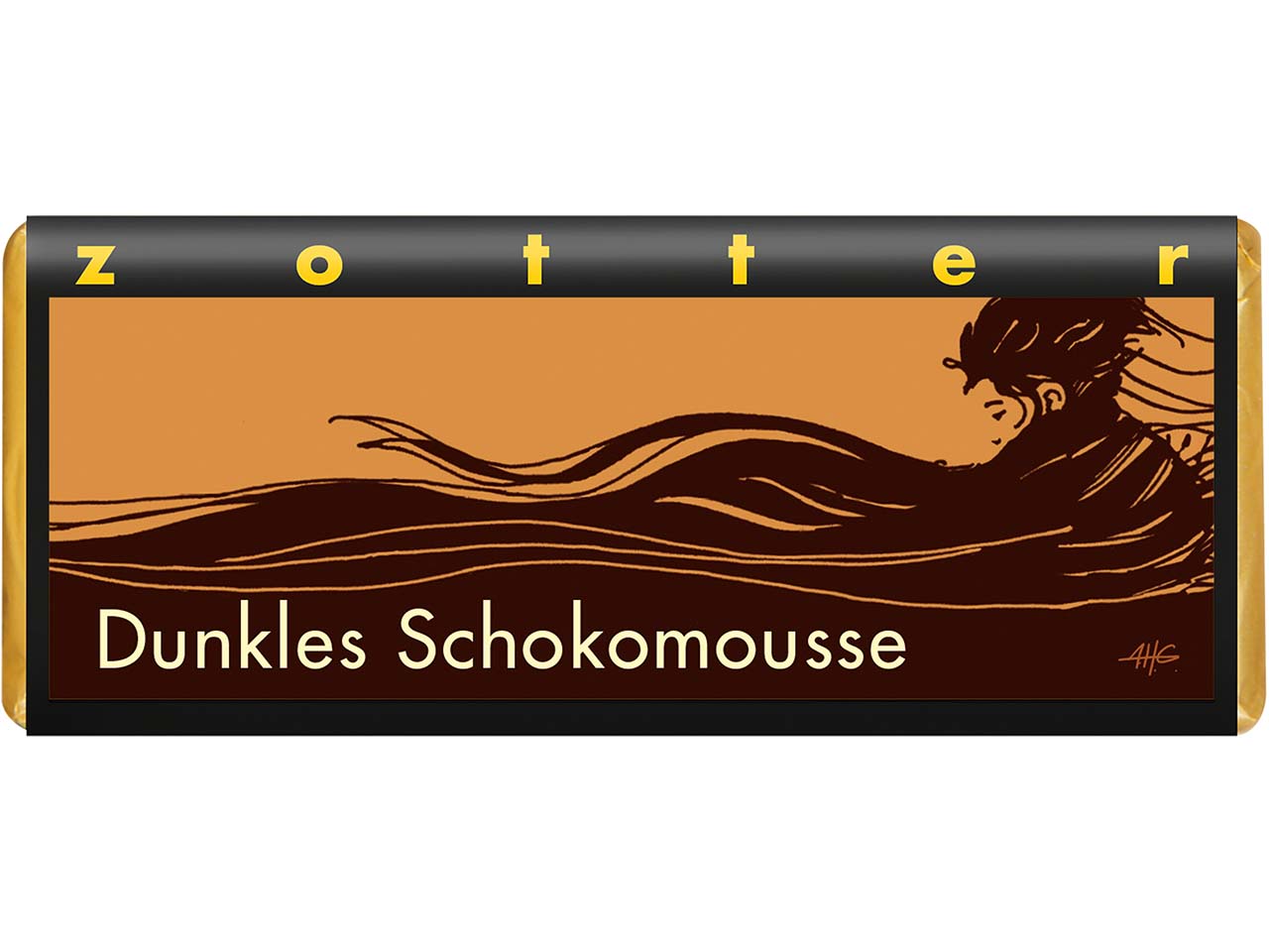 Zotter Bio-Bitter-Schokolade 'Dunkles Schokomousse', 70 g