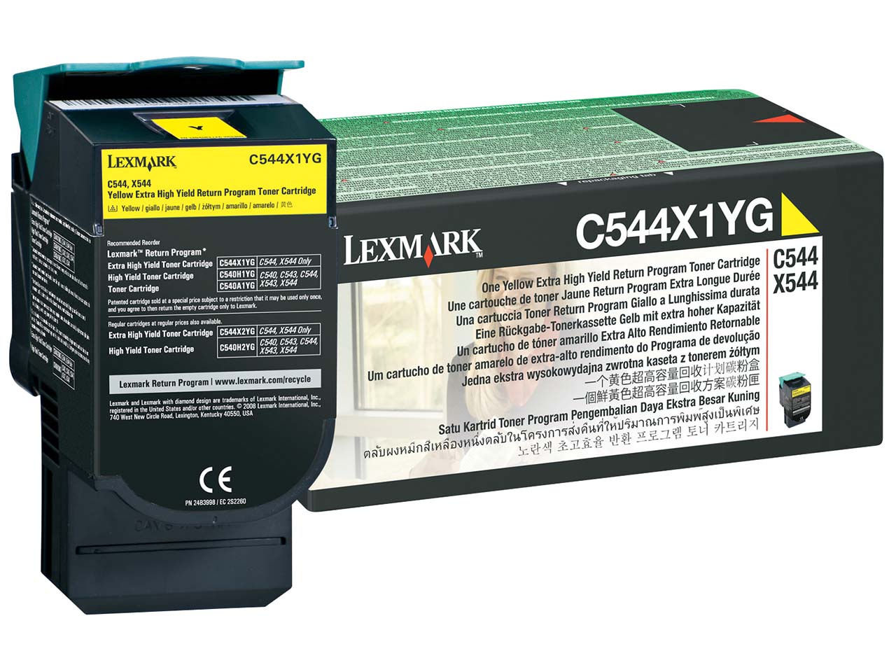 Lexmark Druckkassette C544X1YG gelb