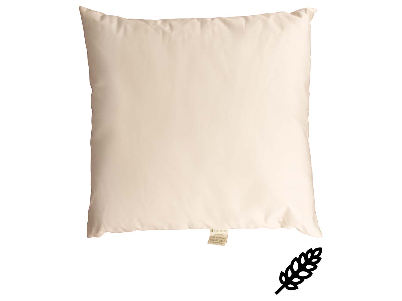 mudis Kopfkissen 40 x 40 cm Dinkelspelz