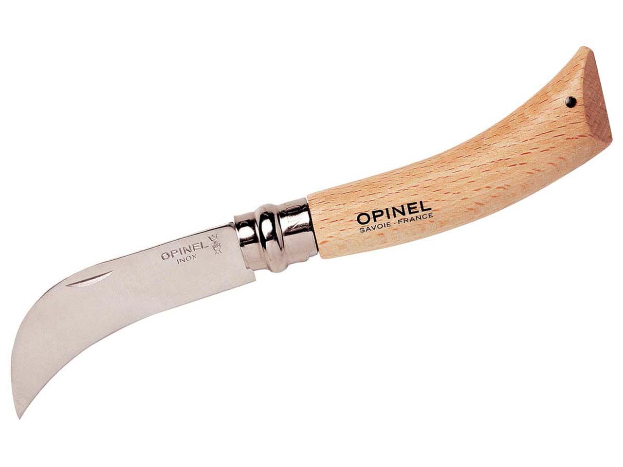 Opinel Gartenmesser, Nr. 08, Buche, rostfrei