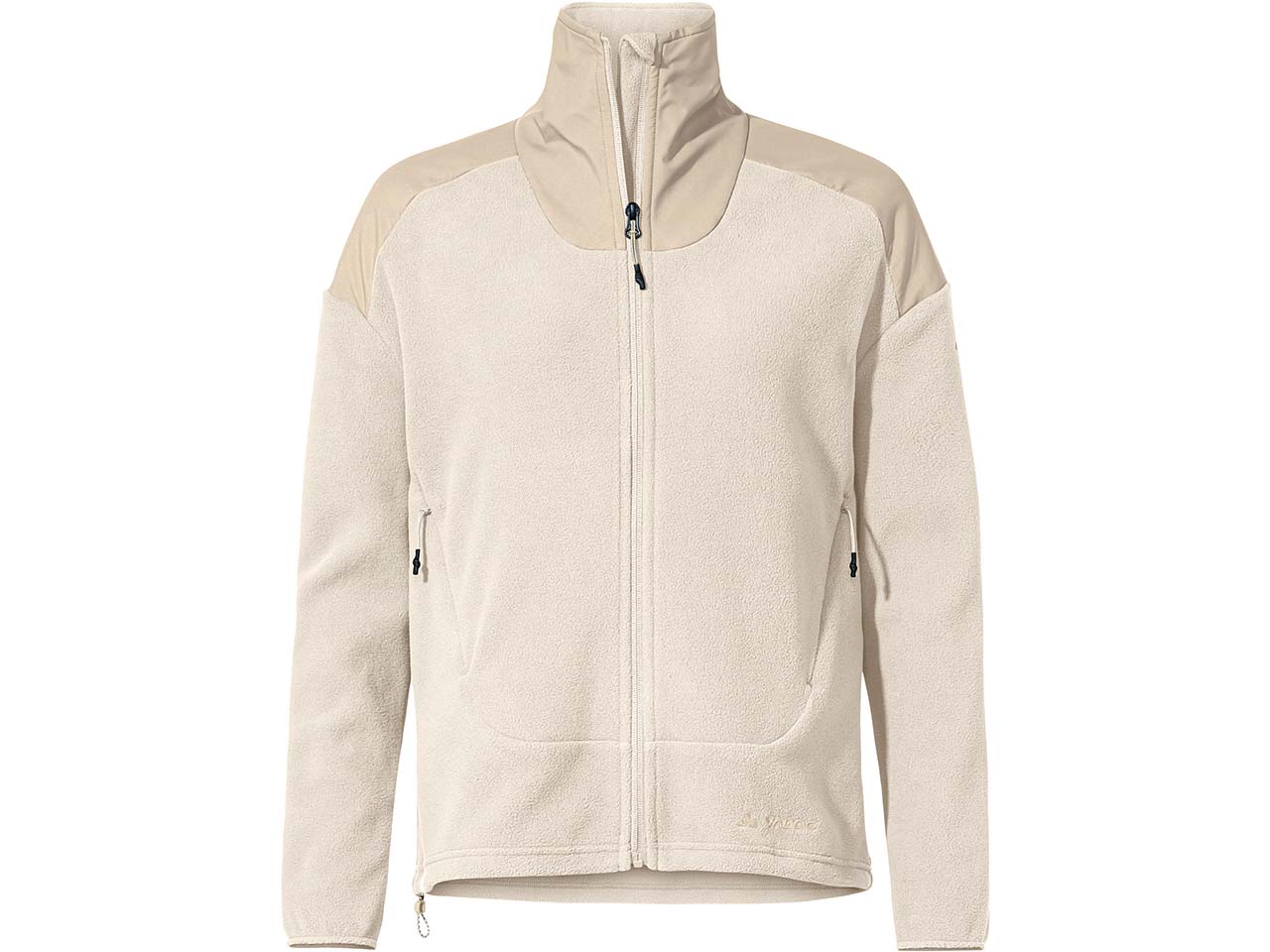 VAUDE Damen-Fleecejacke "Mineo II" mit hohem Stehkragen, ecru, Gr. 38
