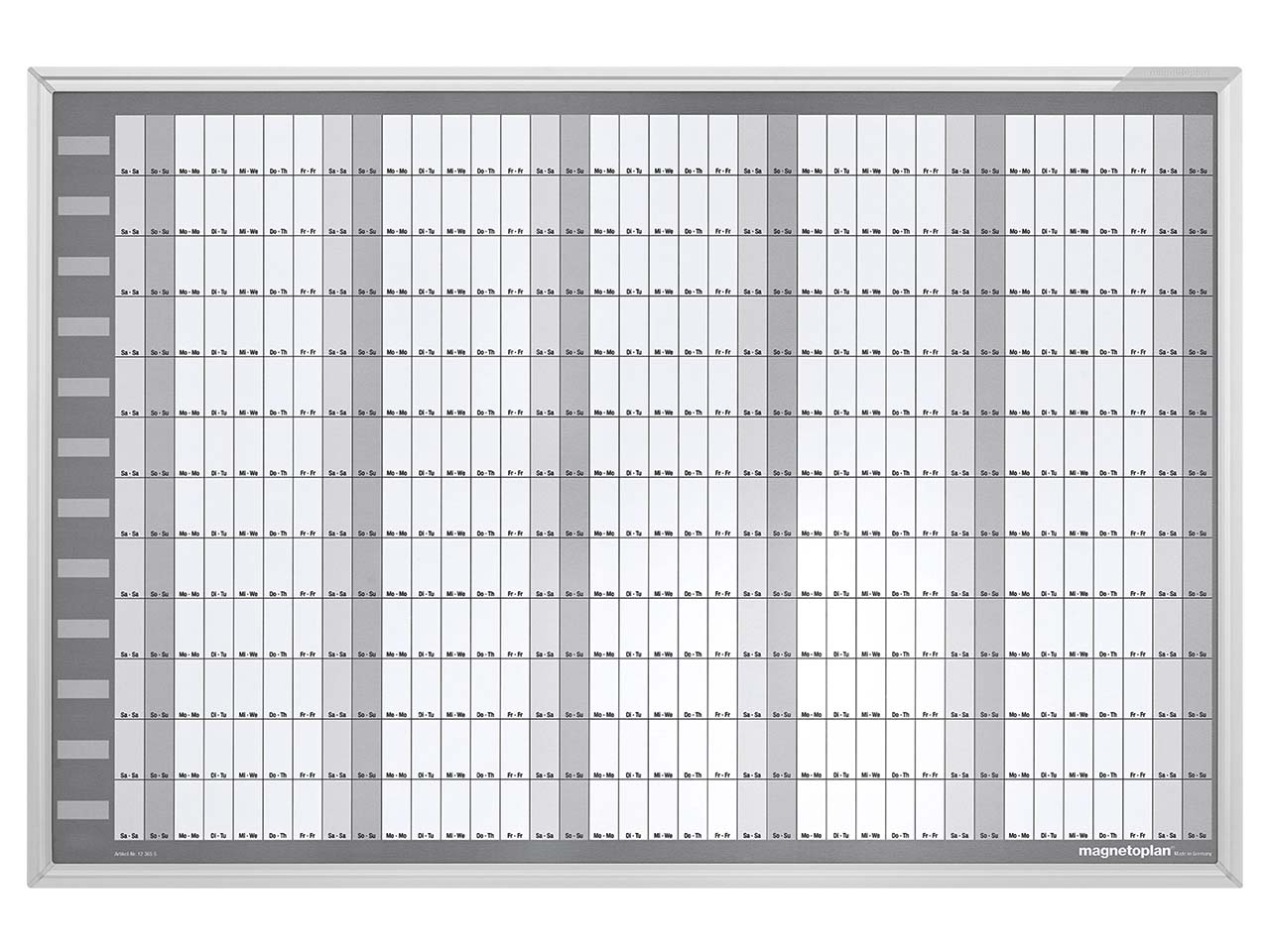 magnetoplan Whiteboard 'Manager' Plantafel, Jahresplaner