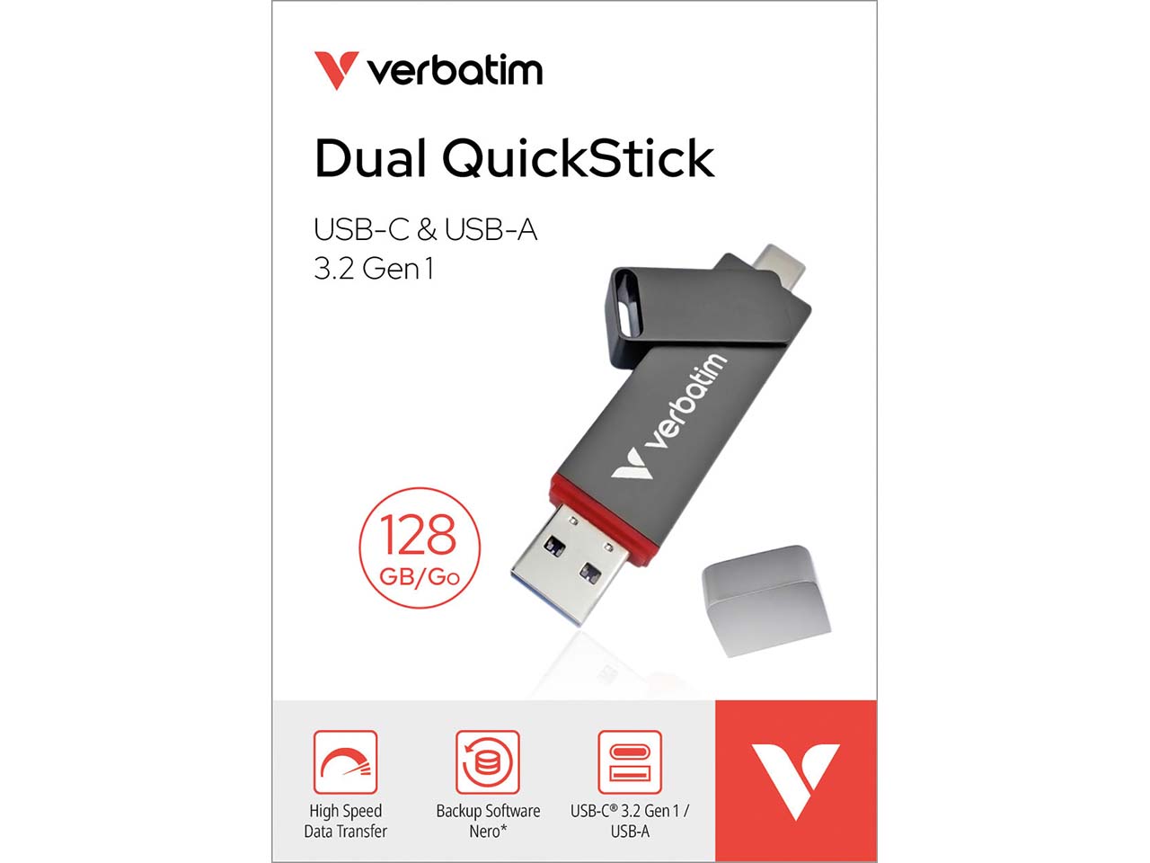 Verbatim USB-Stick "Dual" 128 GB