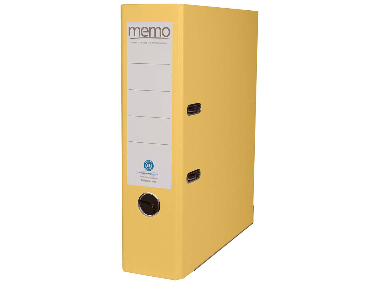 memo Ordner 'Color' 8 cm gelb