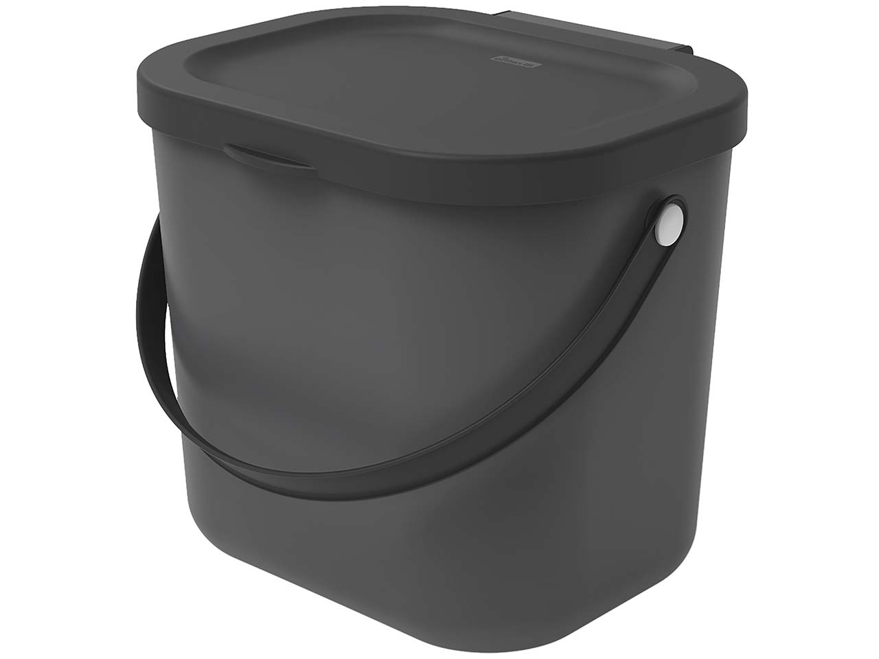 rotho Abfallbehälter "ALBULA" aus Recyclingkunststoff, 6 l, anthrazit