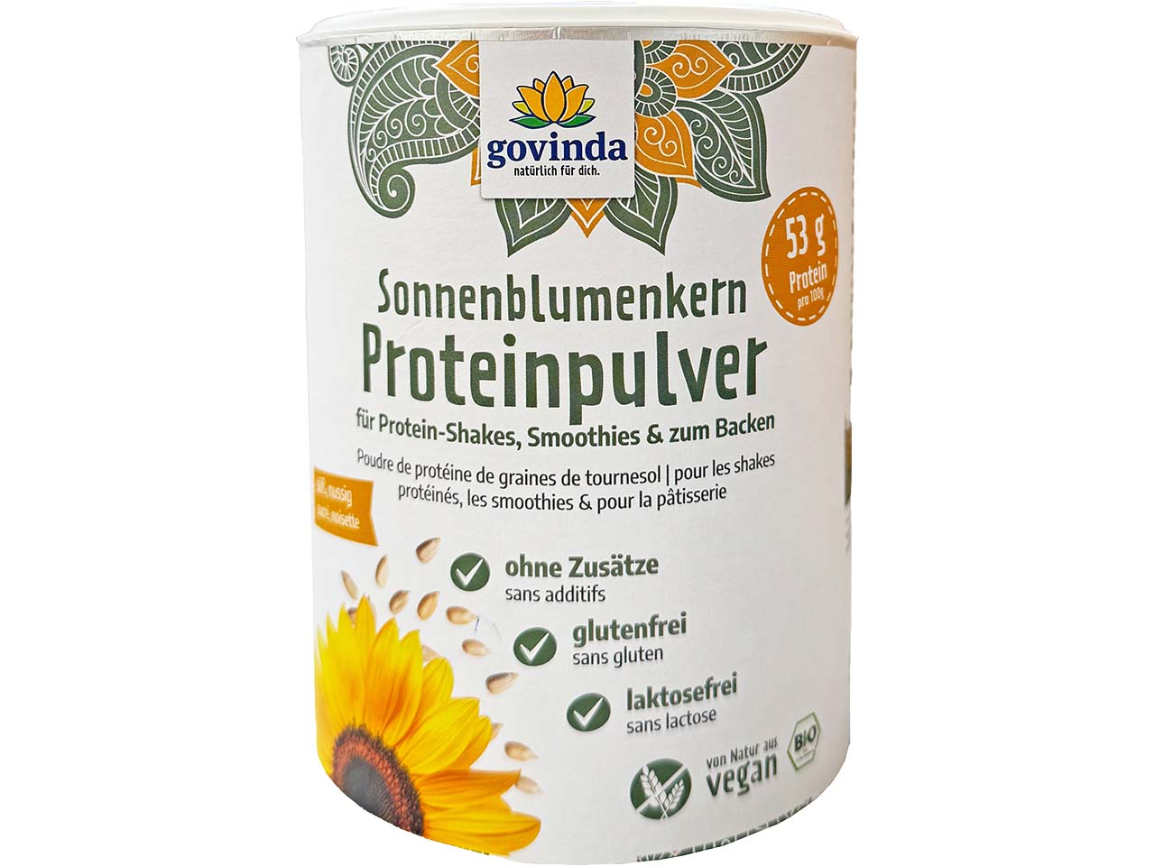 govinda Bio-Sonnenblumenkern-Proteinpulver, 400 g