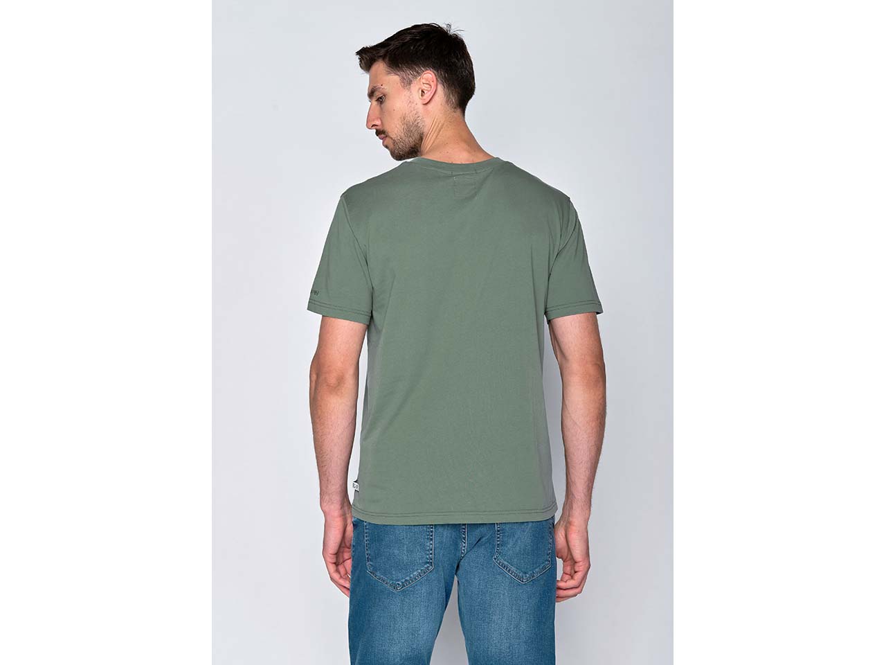 GREENBOMB Bio-Herren-T-Shirt "BBQ" mit Rundhalsausschnitt, pale green, Gr. M