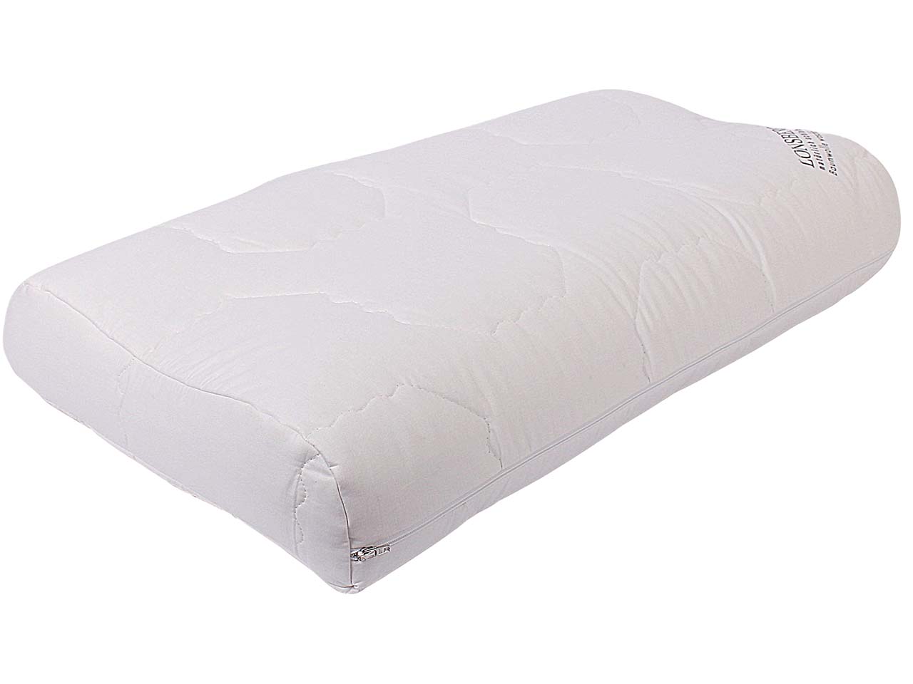 Lonsberg Orthopädisches Kissen "Welle" Latex, Bezug Baumwolle, 33 x 66 cm