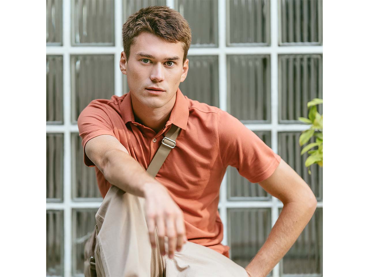 Living Crafts Bio-Herren-Polo-Shirt 'TIRMON', flame, Gr. M