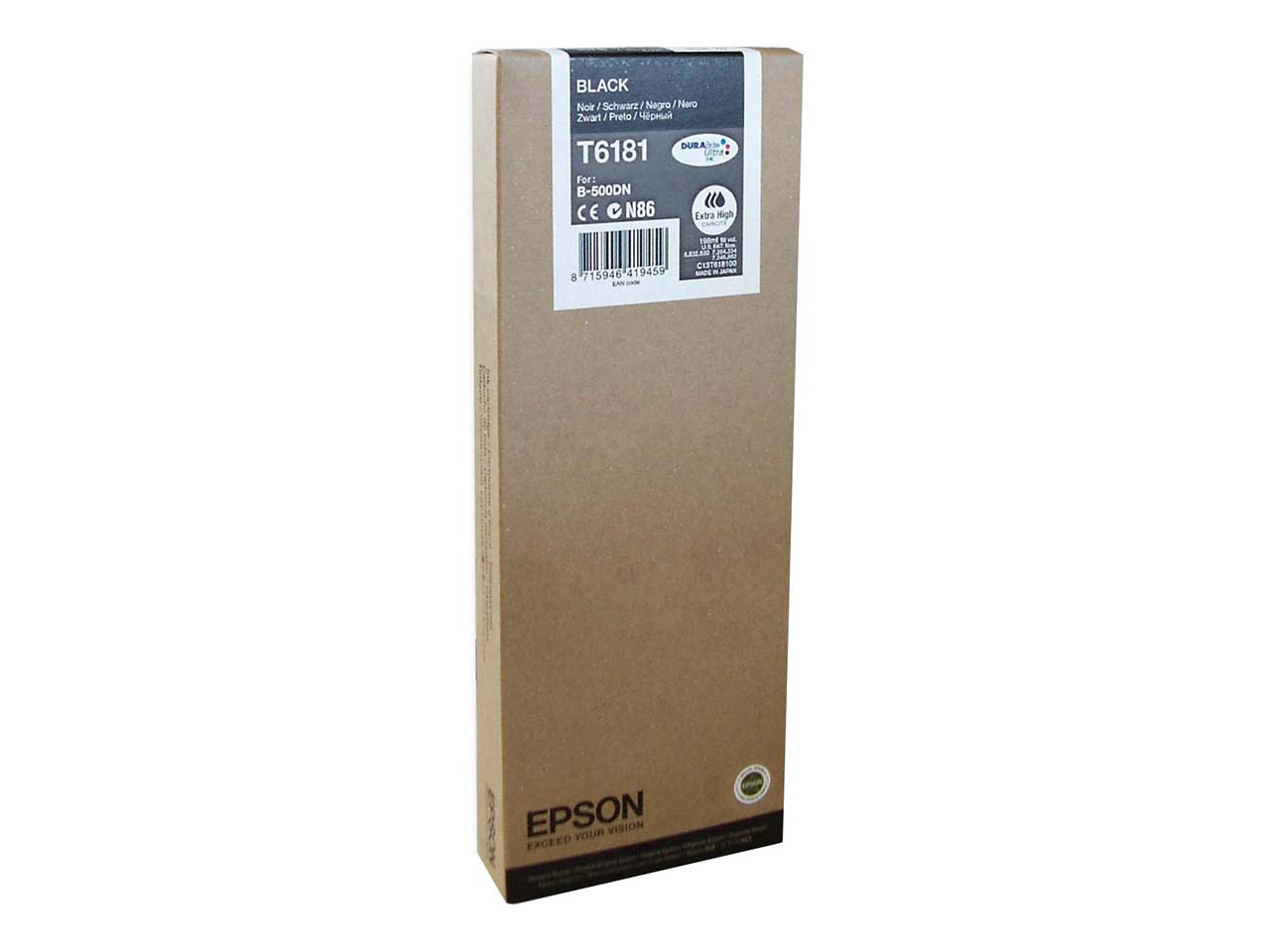 Epson Tintenpatrone T6181XXL schwarz