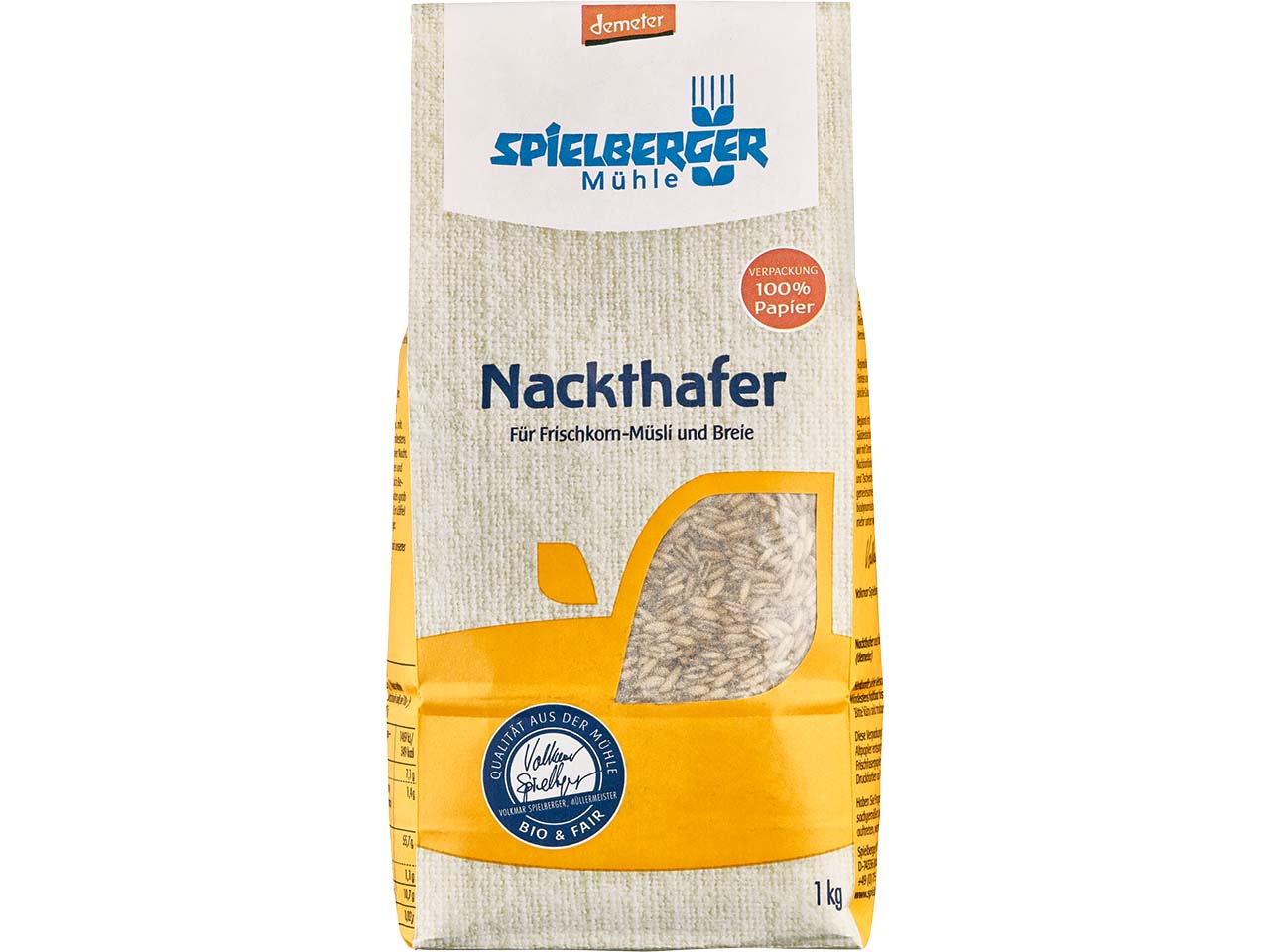 Spielberger Mühle Bio-Nackthafer, 1 kg