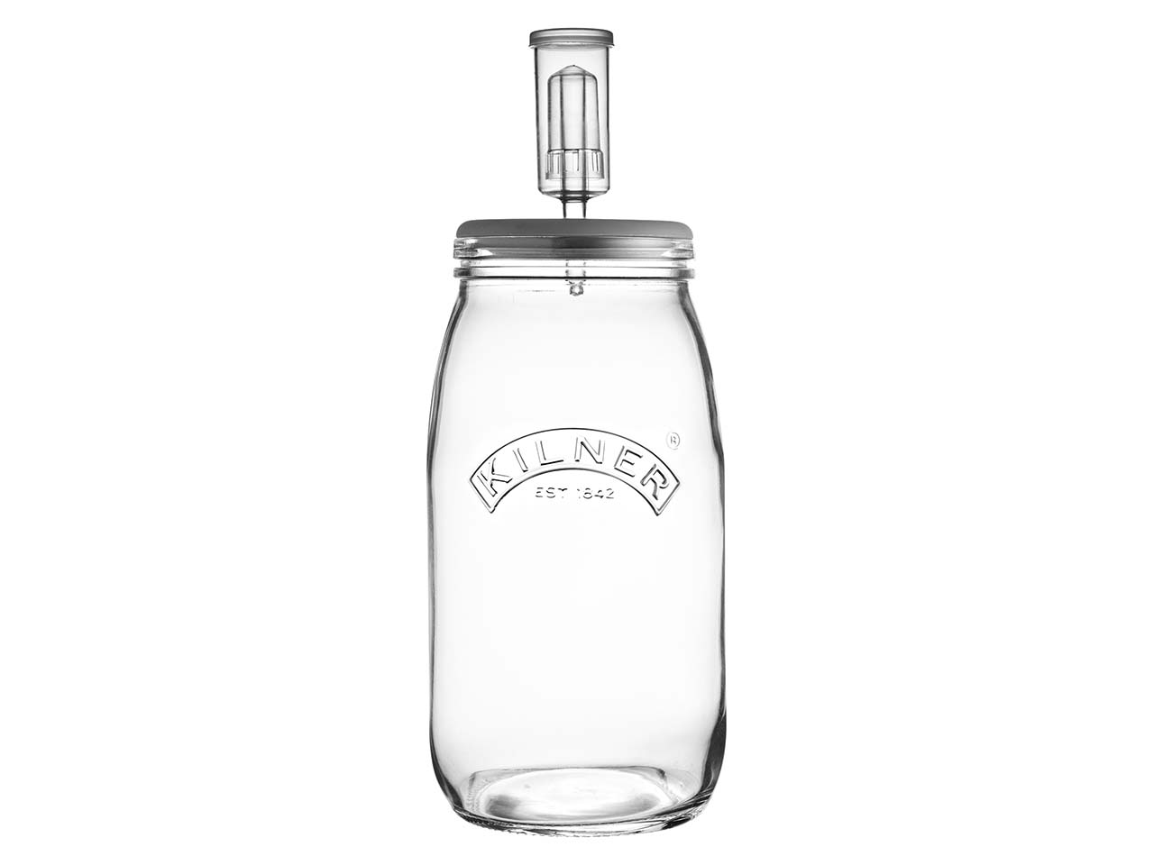 KILNER Fermentier-Set 3l, Einmachglas mit Silikonventil im Deckel
