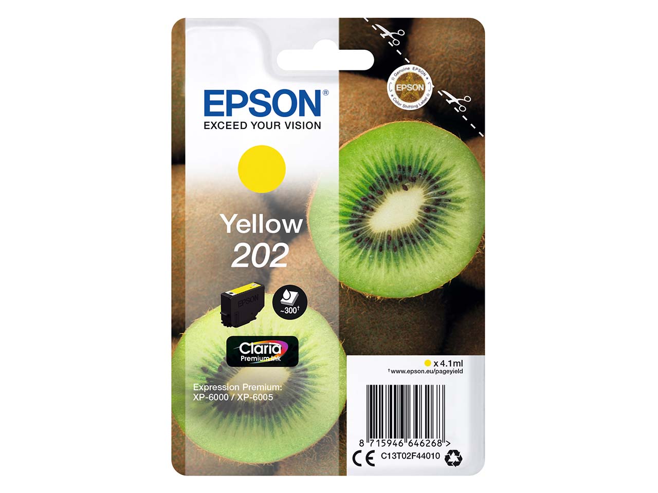 Epson Tintenpatrone 202 gelb