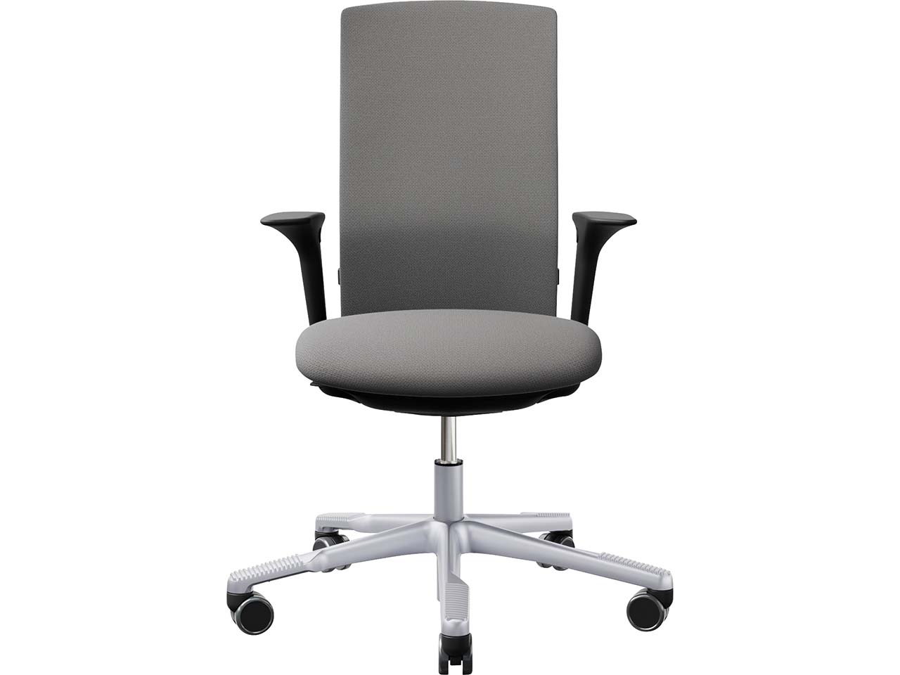 HAG Bürodrehstuhl "Futu 1200-S" mit AL, Gestell: silber, Stoff: "FutuKnit" Stone