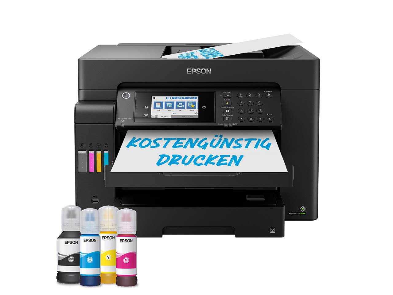 Epson Tintenstrahl-Multifunktionsdrucker "EcoTank ET-16650" schwarz