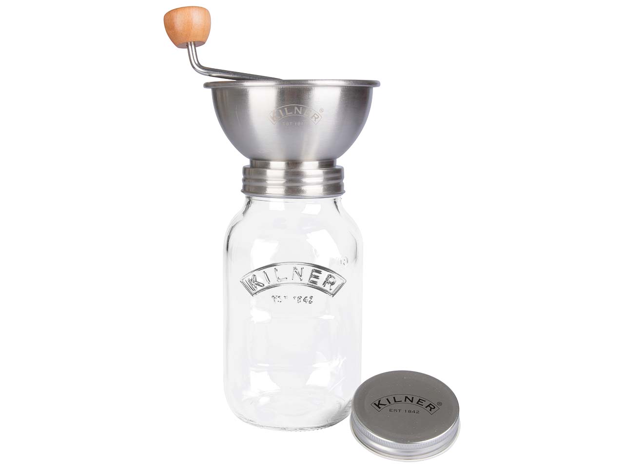 KILNER Passiermühle mit Vorratsglas und Deckel, 1 l