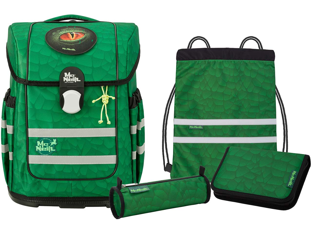 McNeill Schulranzen-Set 'McOcean' aus Recyclingkunststoff, legu