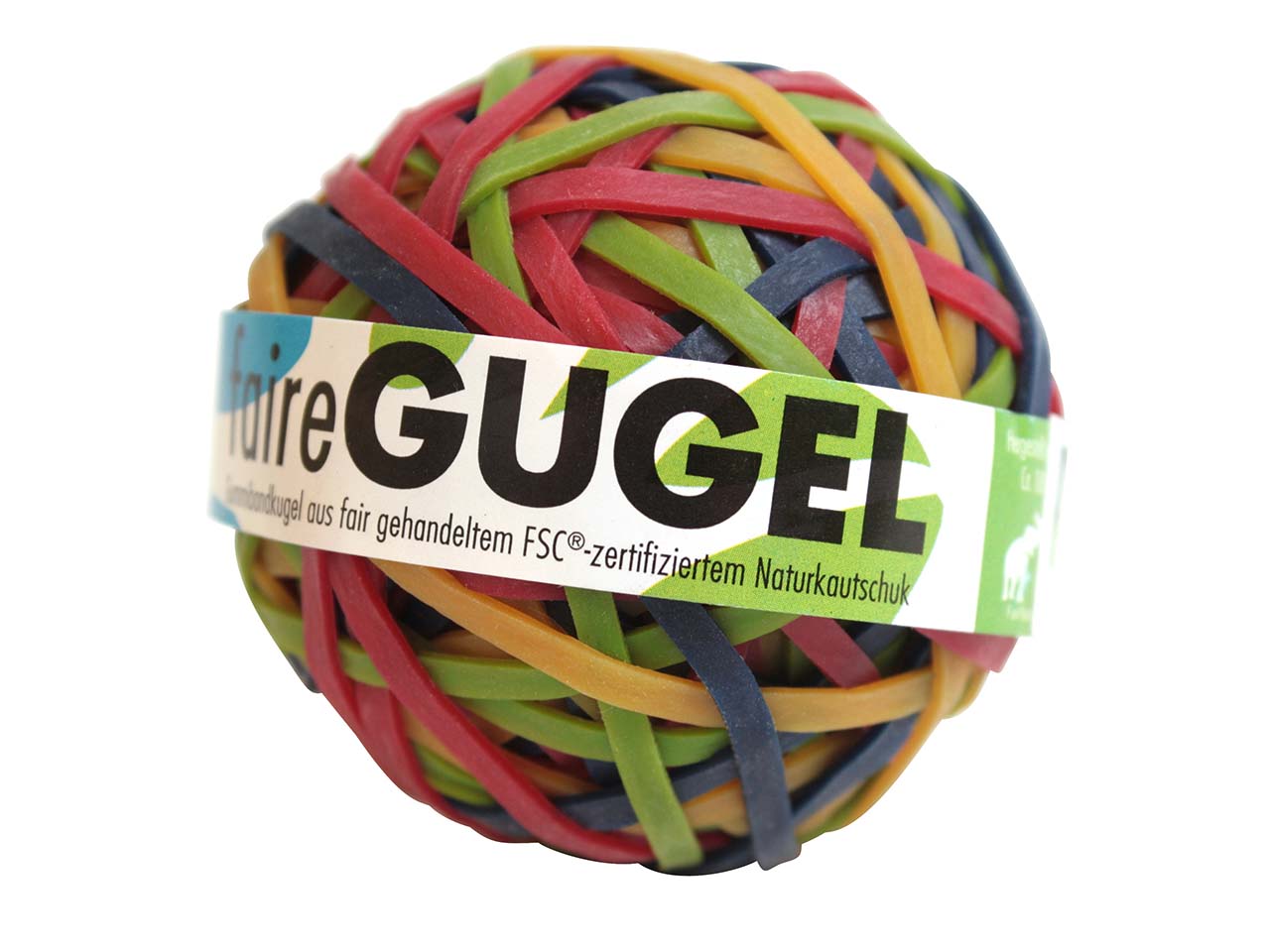 Gummiringe-Ball "faire Gugel"