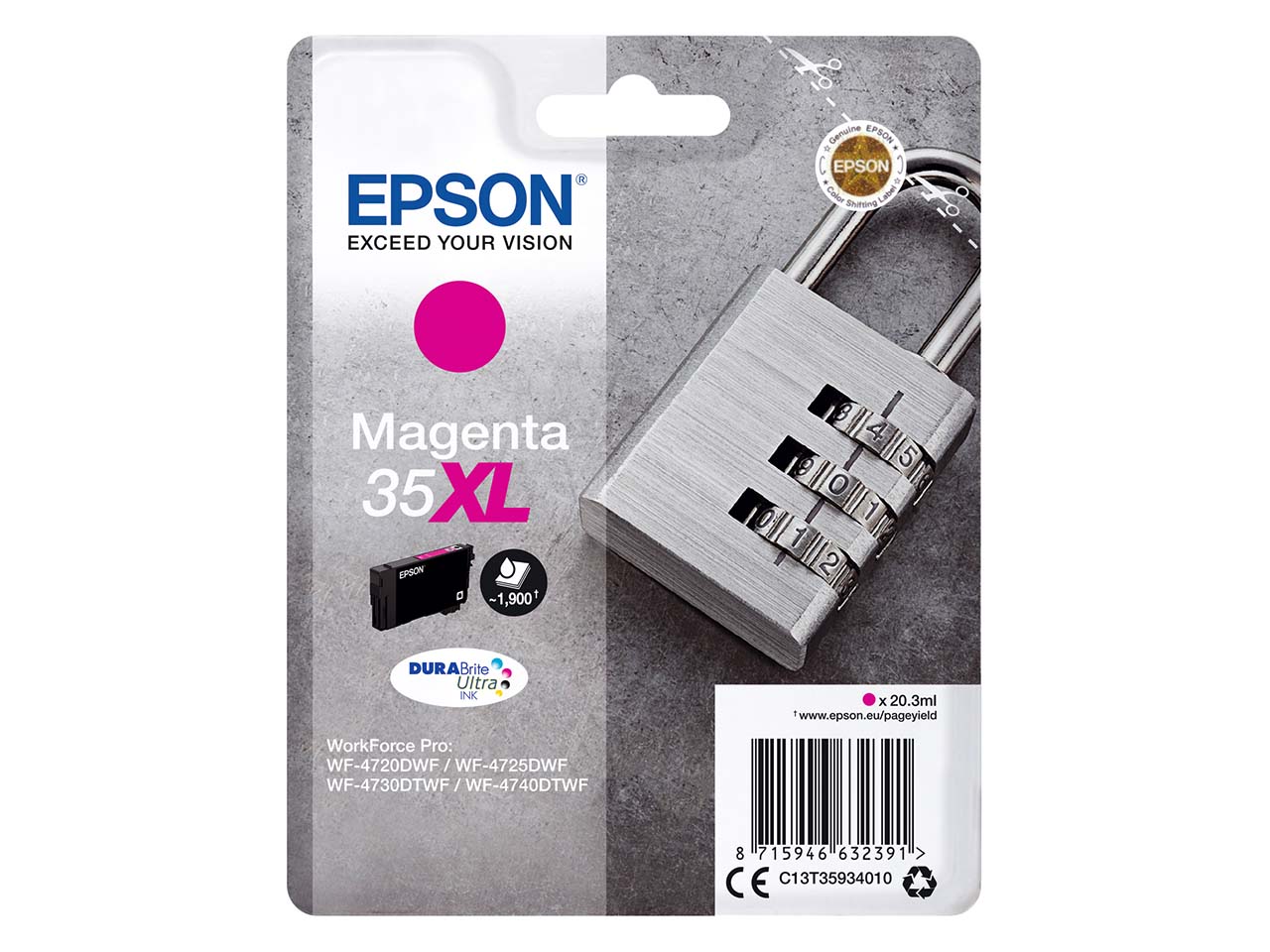 Epson Tintenpatrone T3593/ 35XL magenta