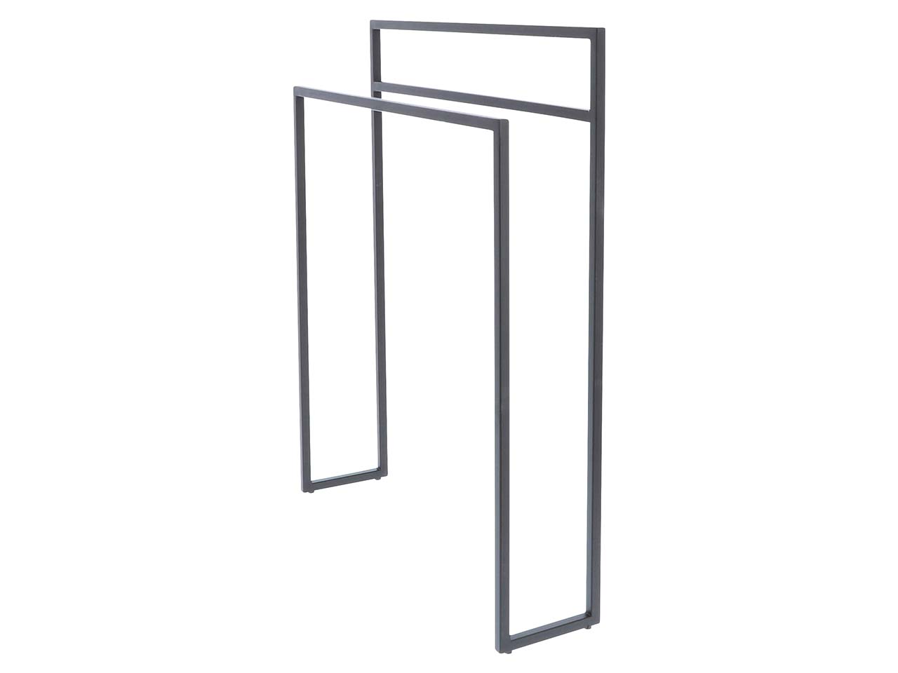 Handtuchhalter 'level' B 60 x T 20 x H 65/75 cm, Stahl pulverbeschichtet, schwarz