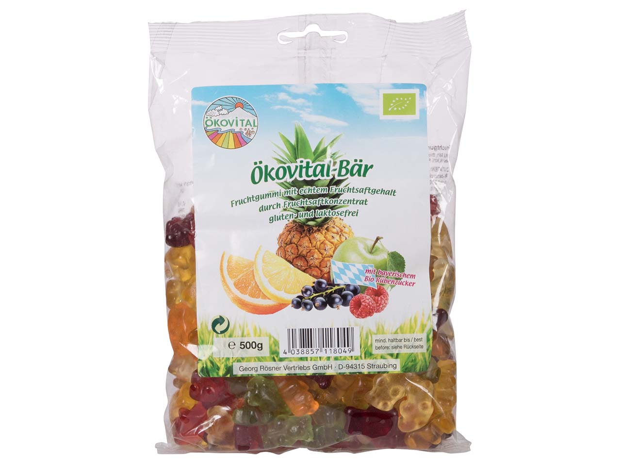 ÖKOVITAL Bio-Gummibärchen "Ökovital-Bär", 500 g