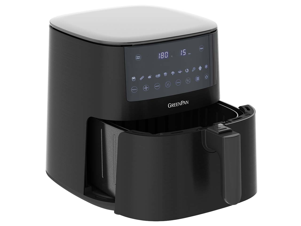 GreenPan Heißluftfritteuse "Bistro" 1 Korb 7,2 l, schwarz