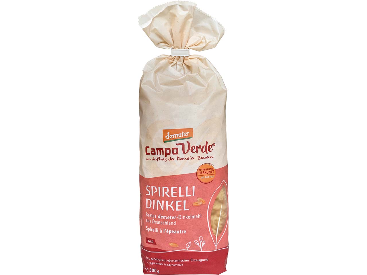 Campo Verde Bio-Spirelli aus Dinkel, 500 g