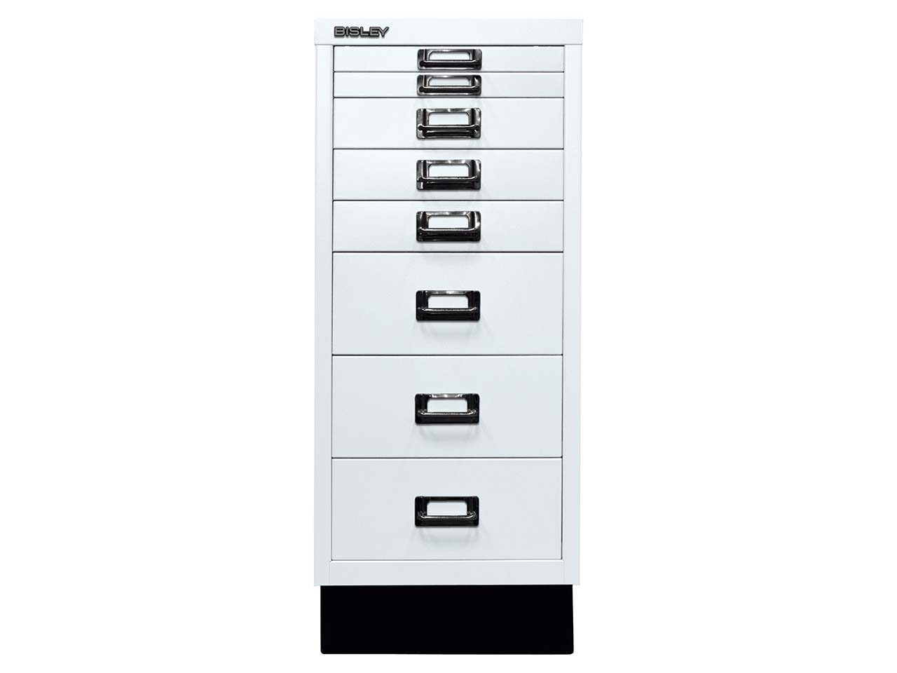 BISLEY Schubladenschrank "MultiDrawer" DIN A4 mit 8 Schubladen lichtgrau