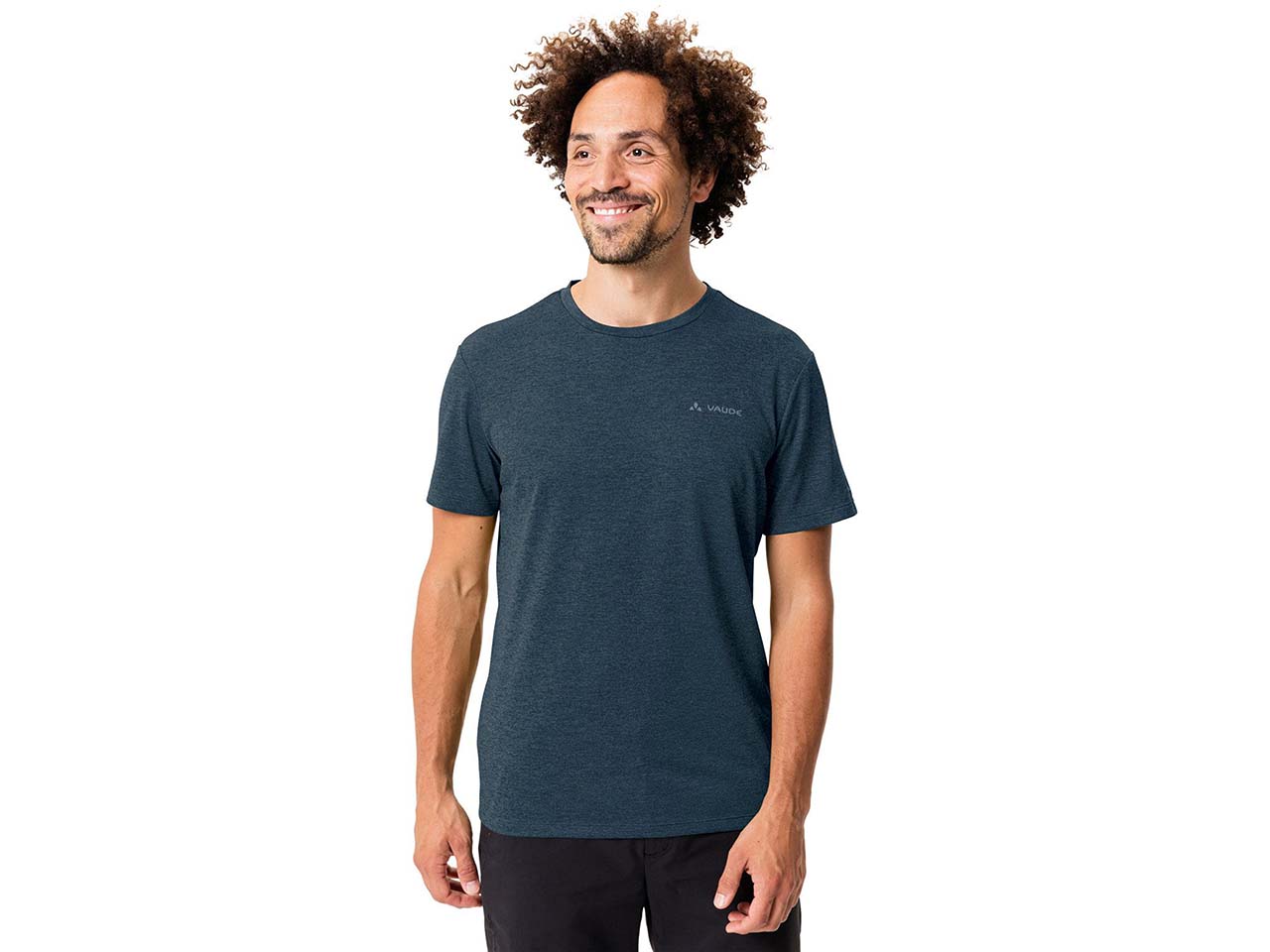 VAUDE Herren-T-Shirt 'Essential' mit Rundhalsausschnitt, dark sea uni, Gr. XXL