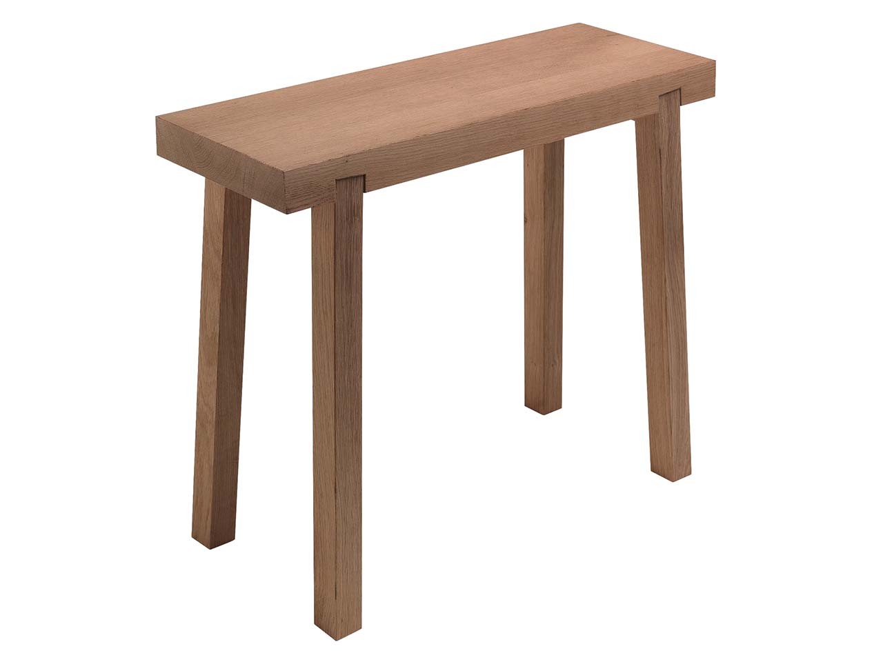 SIDE BY SIDE Hocker 'Bank' massive Eiche, unbehandelt