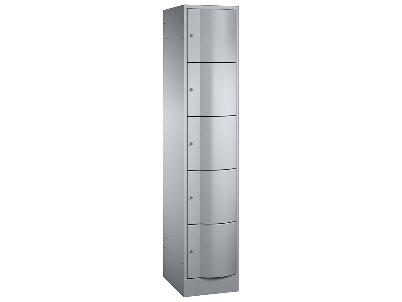 Schließfachschrank 1 Turm lg/lg 5er