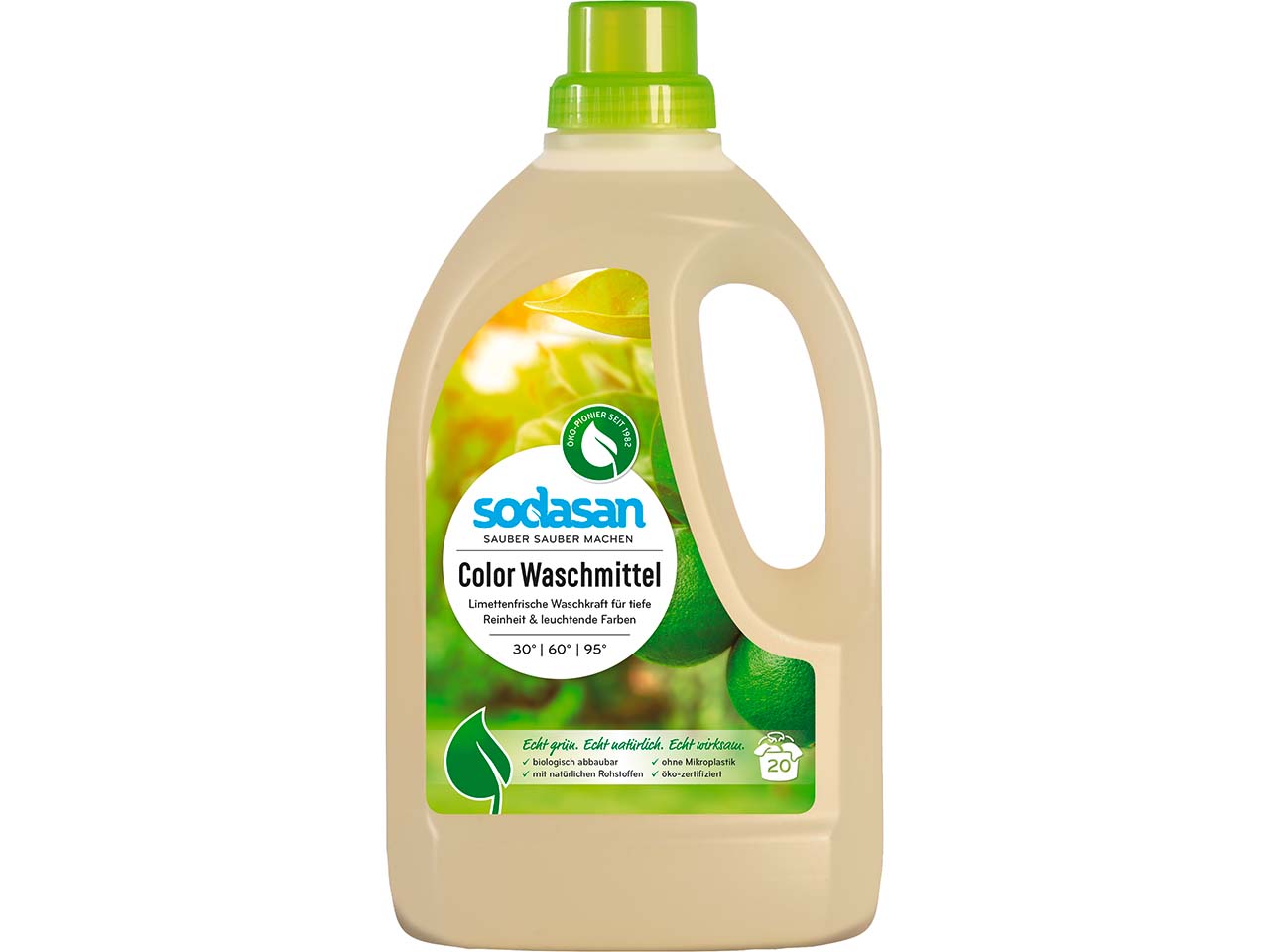 Sodasan Color-Flüssigwaschmittel Limette 1,5 l