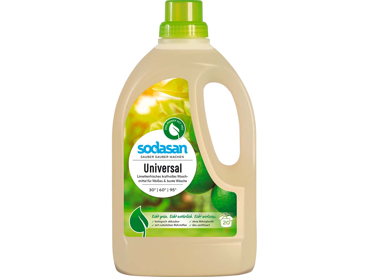 Sodasan Universal-Waschmittel Limette 1,5 l