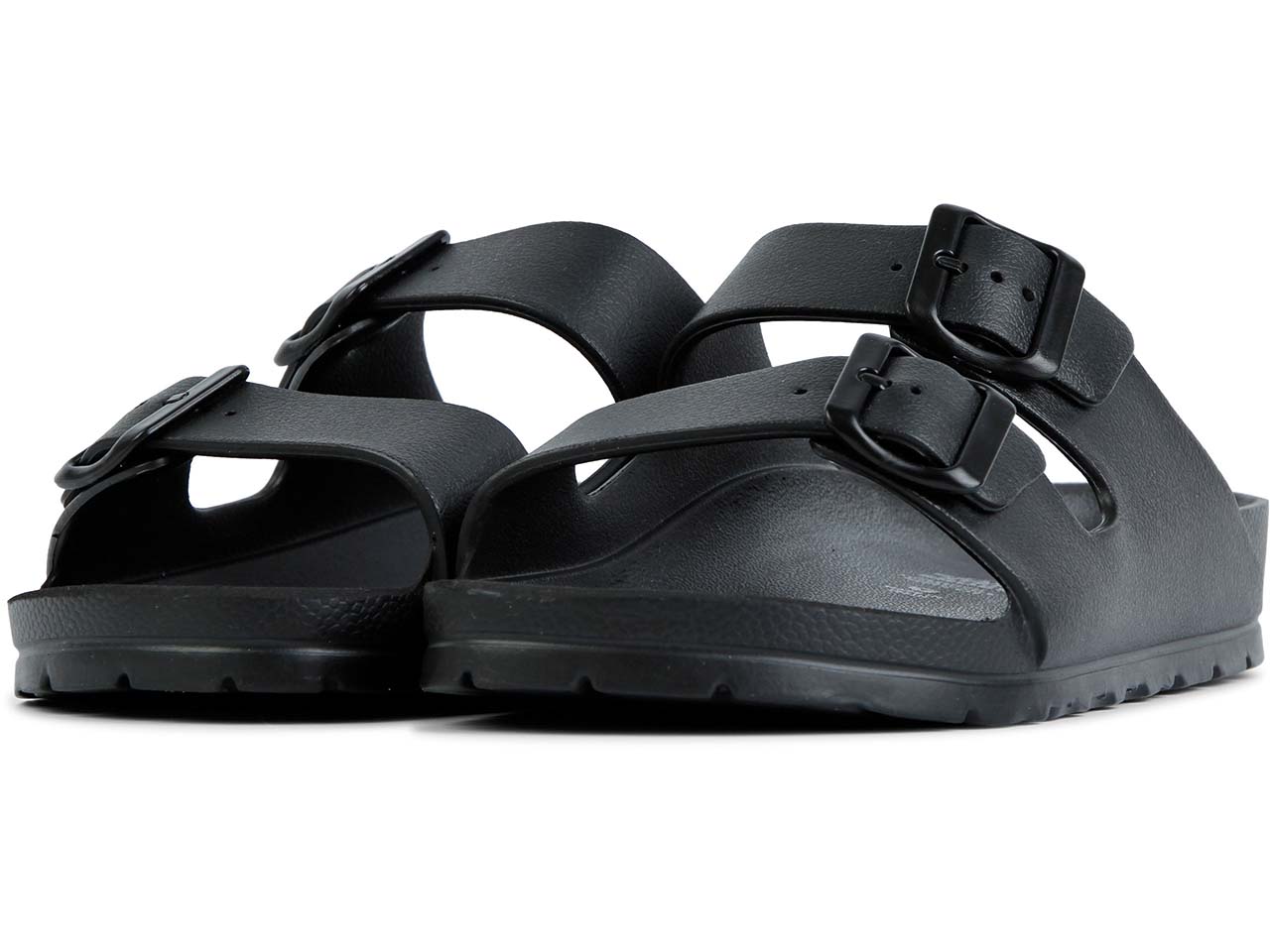 GRAND STEP SHOES Hausschuh/Pantolette "POOL TWO BUCKLE" aus EVA, black, Gr. 43