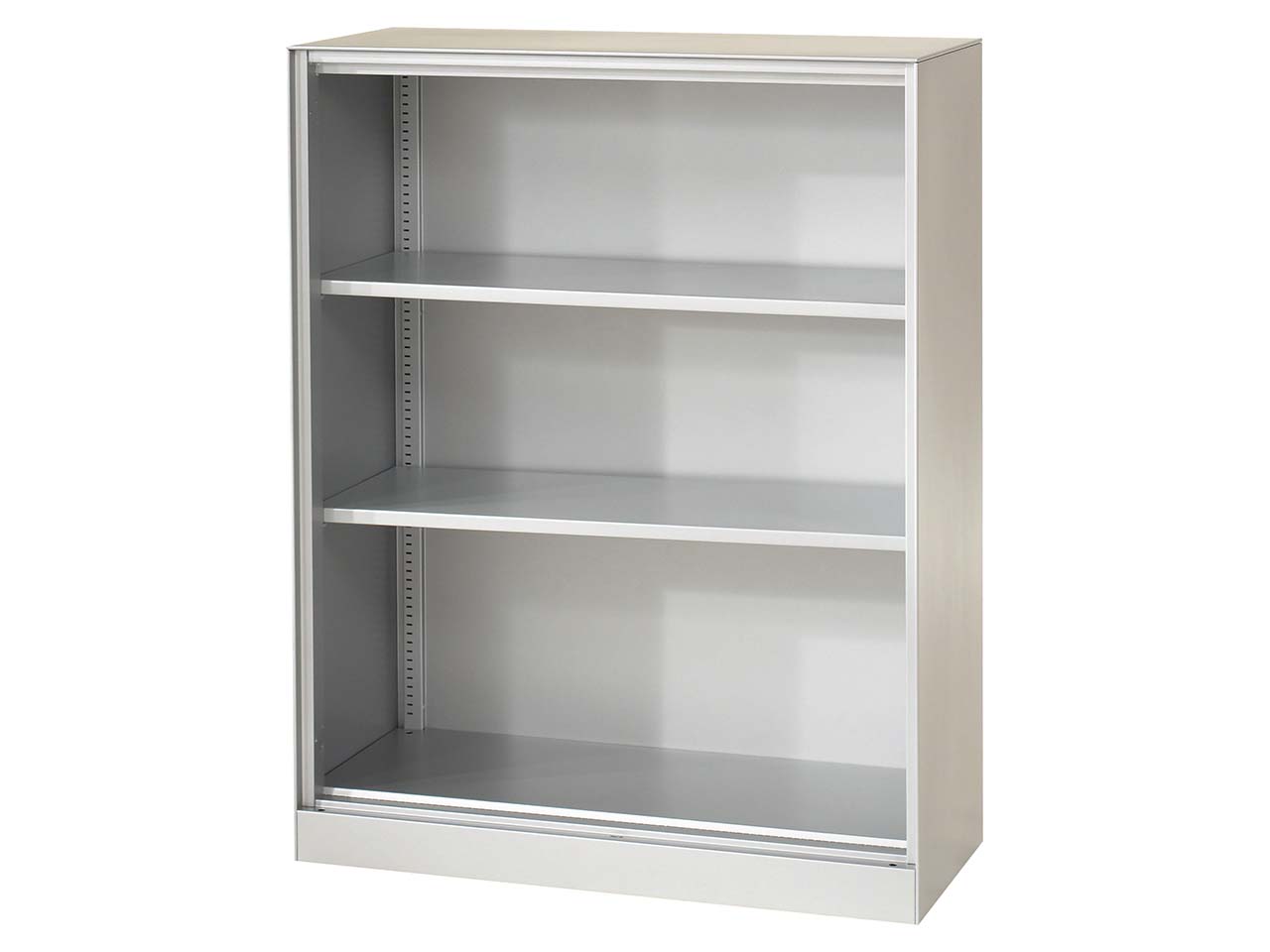 Regal "CONTACT", Höhe 131 cm  (BxT) 100 x 43,5 , silber