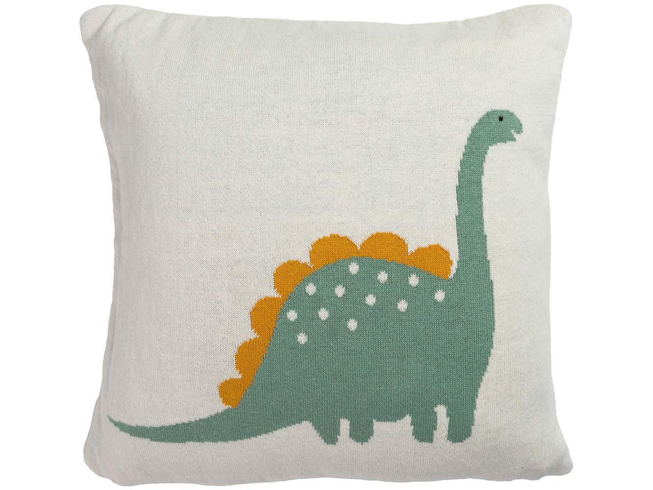 tranquillo Bio-Kissenbezug "DINO" 35 x 35 cm, white/blue