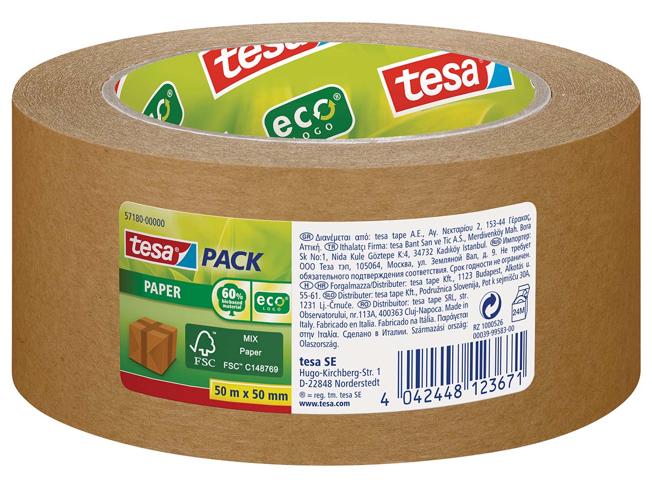Tesa Papier-Packband 50mm x 50m