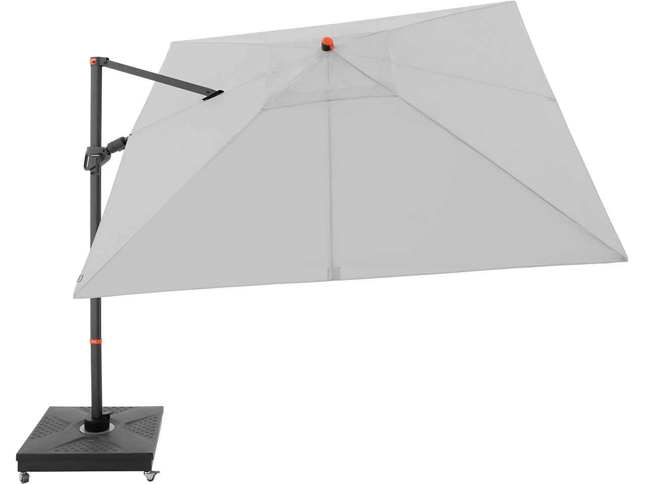 doppler Pendelschirm "myZone AX" 280 x 280 cm, hellgrau