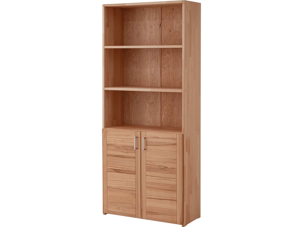 Regalschrank "buxing selet" mit 2 kurz Tür B 80 x T 33 x H 185,5 cm,Rahmenfront,Kernbuche