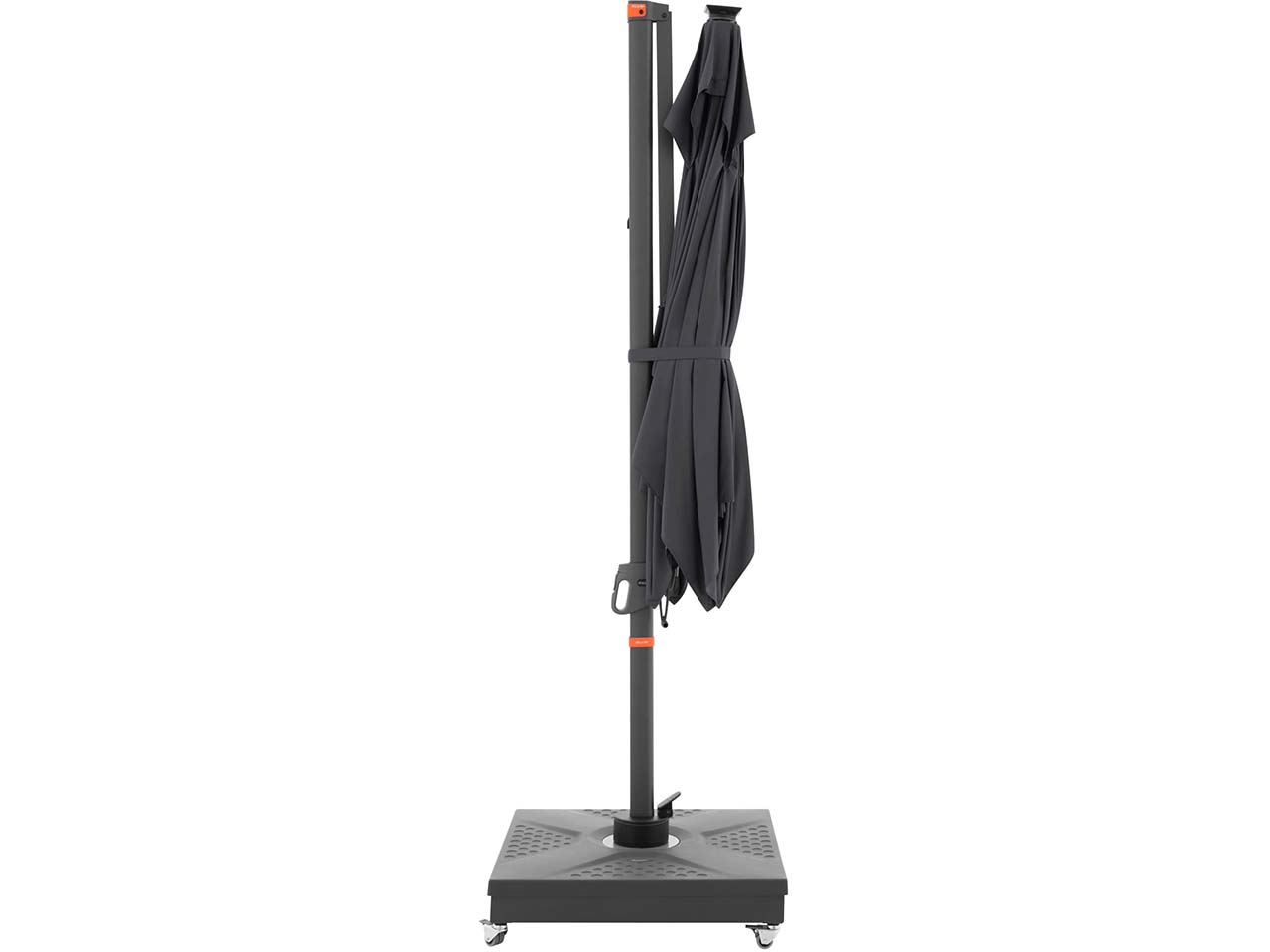 doppler Pendelschirm "myZone AX" mit LED Beleuchtung 300 x 220 cm, anthrazit