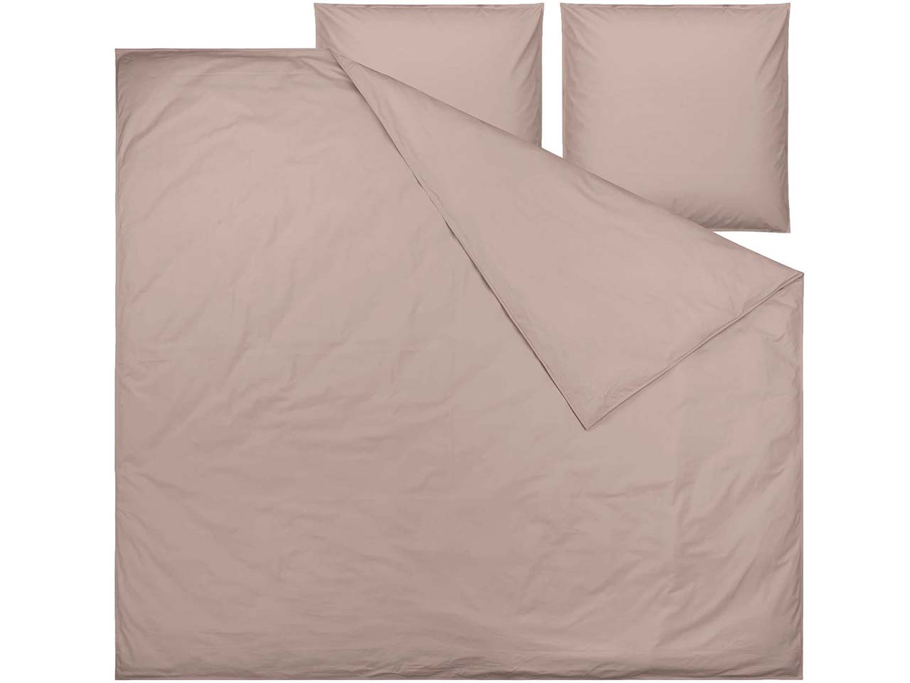 MELA Bio-Bettwäsche 'BHANU' aus Perkal, 3-tlg., 240 x 220/80 x 80 cm, mocca