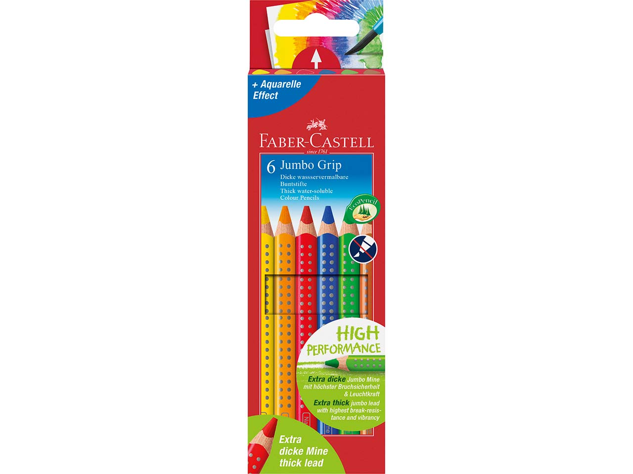 Faber-Castell Farbstift "Jumbo Grip" 6er-Pack