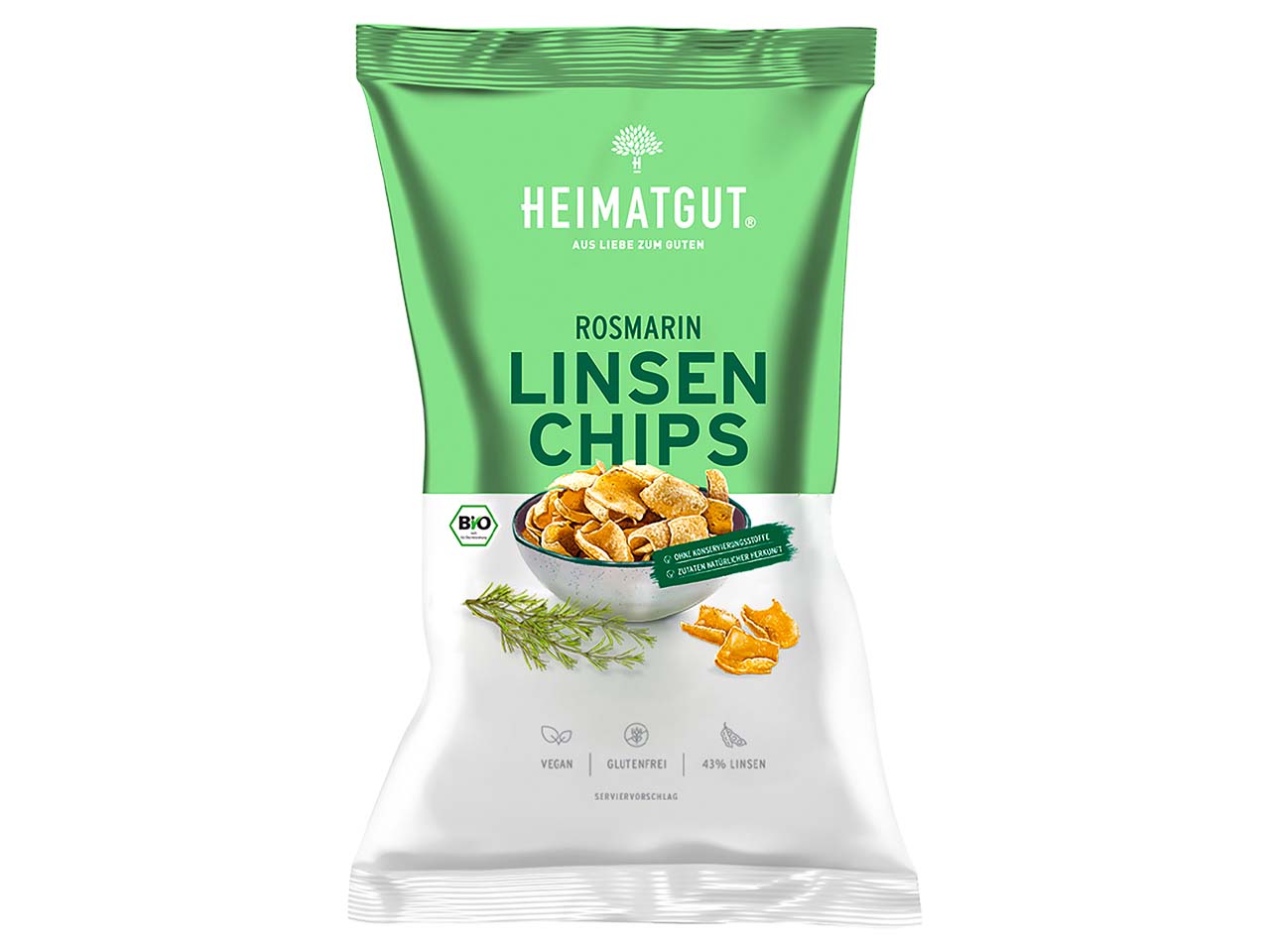 HEIMATGUT Bio-Linsenchips "Rosmarin" 75 g