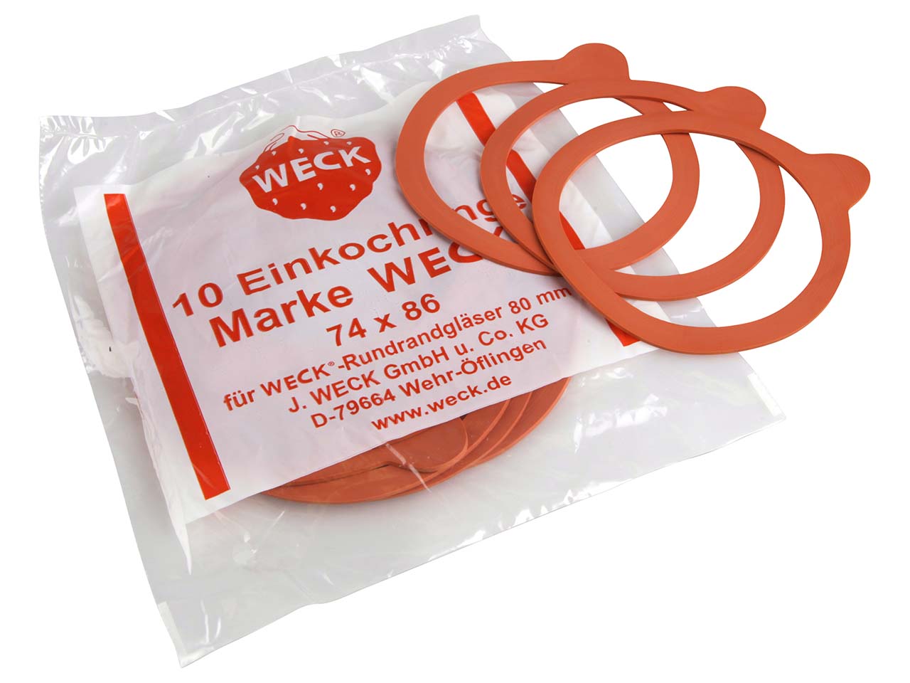 Weck Einkochring Ø 80 mm, 10 Stk.