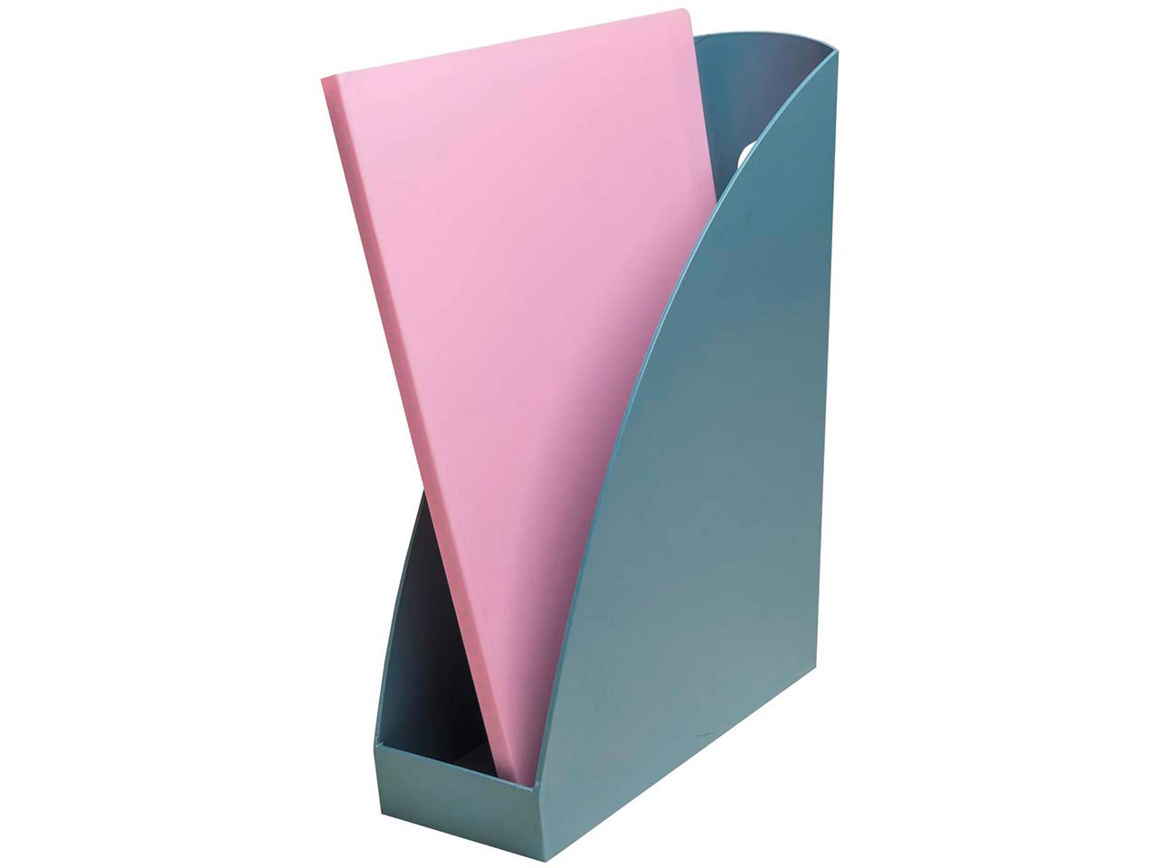 Exacompta Stehsammler "Mag-Cube AutentiK" DIN A4+, blau-grau Exacompta Stehsammler "Mag-Cube AutentiK" DIN A4+, blau-grau