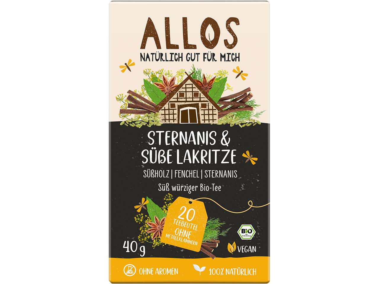 ALLOS Bio-Gewürztee "Sternanis & süße Lakritze", 40 g